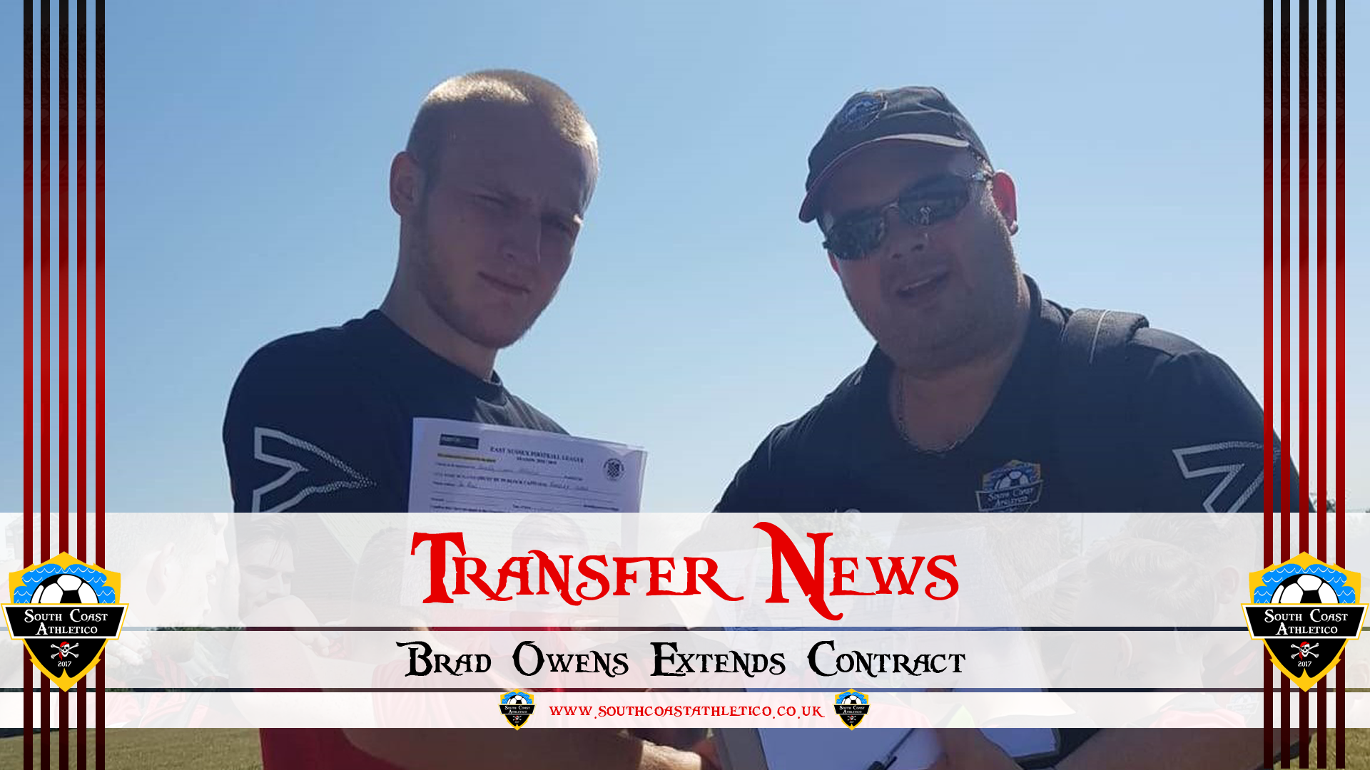 Transfer News Brad Owens Extends Contract South Coast Athletico